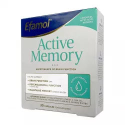Эфамол Брейн Мемори Актив / Efamol Brain Active Memory капсулы №30 фото